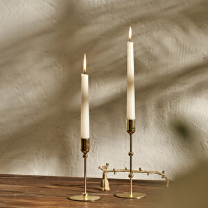 Rosel Şamdan Gold (8x8x20 Cm) Gold