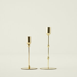 Rosel Şamdan Gold (8x8x20 Cm) Gold