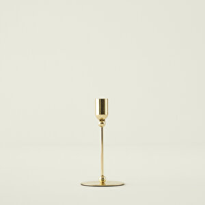 Rosel Şamdan Gold (8x8x15 Cm) Gold