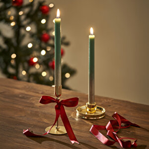 Rosel Şamdan Gold (8x8x15 Cm) Gold