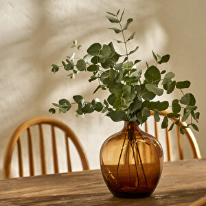 Zenda Vazo Kahverengi (17x17x20 Cm) Kahverengi