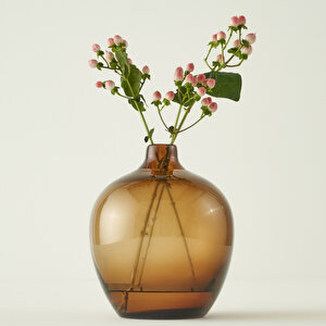 Zenda Vazo Kahverengi (17x17x20 Cm) Kahverengi