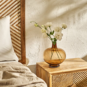 Zenda Vazo Kahverengi (23x23x23 Cm) Kahverengi