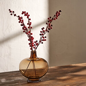 Zenda Vazo Kahverengi (23x23x23 Cm) Kahverengi