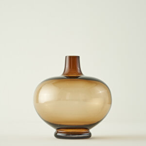 Zenda Vazo Kahverengi (23x23x23 Cm) Kahverengi