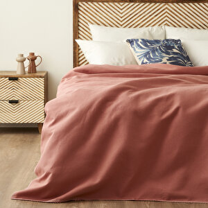 %100 Pamuk Feel Tek Kişilik Waffle Pike Gülkurusu (150x220 Cm) Gülkurusu