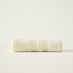 %100 Pamuk Peggy Yüz Havlusu Krem (50x90 Cm) Krem Krem