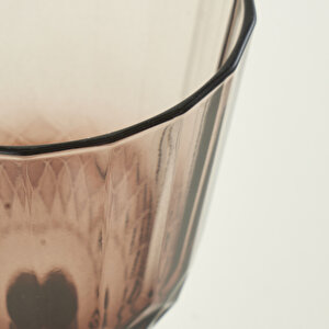 Colore Kesme Kadeh 2'li Kahverengi (310 Cc)