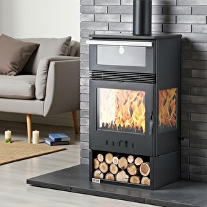 Dks-15 Katı Yakıt Sobası | Şömine Görüntülü Odun Sobası