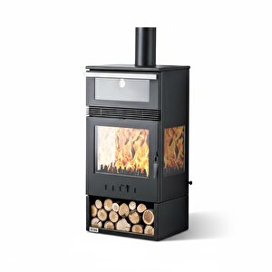 Rehome Dks-15 Katı Yakıt Sobası | Şömine Görüntülü Odun Sobası