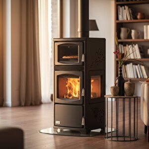 Dks-19 Katı Yakıt Sobası | Fırınlı |şömineli Odun Sobası