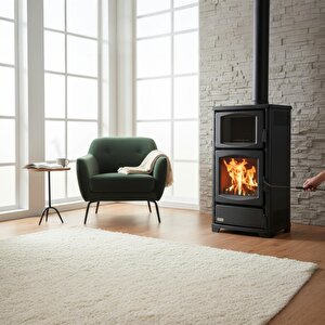 Ds-16 Katı Yakıt Sobası | Fırınlı Şömineli Odun Sobası