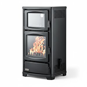 Rehome Ds-16 Katı Yakıt Sobası | Fırınlı Şömineli Odun Sobası