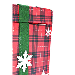 Waldern Premium Collection Müzikli Noel Babalı Hediye Kutusu Yılbaşı Dekoratif Süs