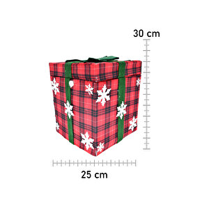 Waldern Premium Collection Müzikli Noel Babalı Hediye Kutusu Yılbaşı Dekoratif Süs