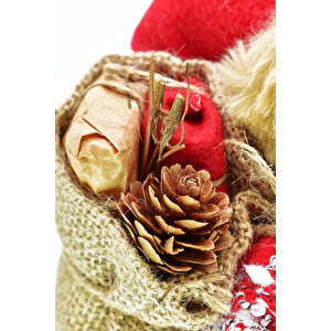 Waldern Premium Luxury Noel Baba Santa 30 Cm Yılbaşı Dekoratif Süs