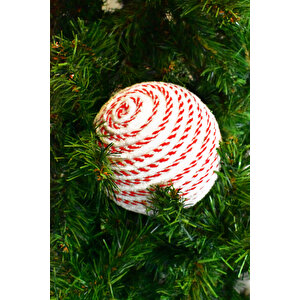 Waldern Premium Collection Luxury 20 Cm Şeker Top Süs Dekoratif Yılbaşı Süsü