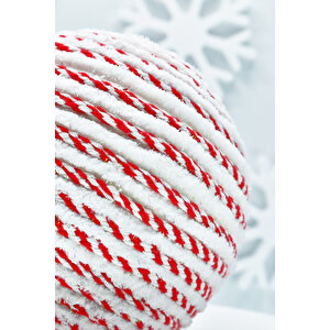 Waldern Premium Collection Luxury 20 Cm Şeker Top Süs Dekoratif Yılbaşı Süsü