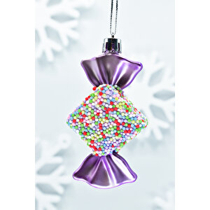 Premium Collection 4lü Pembe Şeker Süs Yılbaşı Süsü