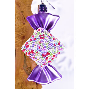 Waldern Premium Collection 4lü Pembe Şeker Süs Yılbaşı Süsü