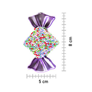 Waldern Premium Collection 4lü Pembe Şeker Süs Yılbaşı Süsü