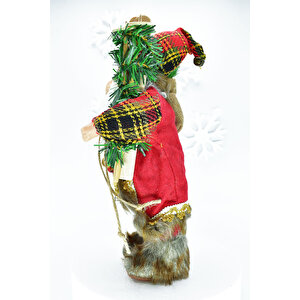 Waldern Premium Luxury Noel Baba Santa 30 Cm Yılbaşı Dekoratif Süs