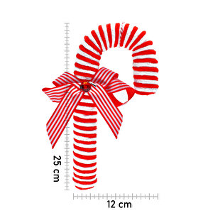 Premium Collection Luxury Fiyonklu Şeker Kamışı Süs Dekoratif Yılbaşı Süsü