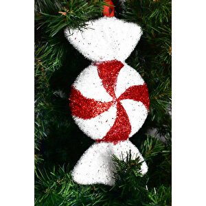 Waldern Premium Collection Parlak Şeker Süs 27x15 Cm Yılbaşı Süsü