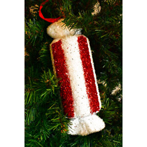 Waldern Premium Collection Silindir Şeker Süs Dekoratif Yılbaşı Süsü 26 Cm