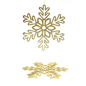 Premium 2li Simli Kar Tanesi Xxl 28 Cm Yılbaşı Süsü