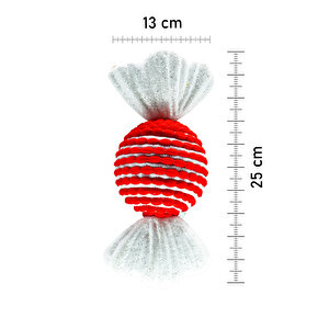 Waldern Premium Collection Luxury 26 Cm Xl Şeker Süs Dekoratif Yılbaşı Süsü