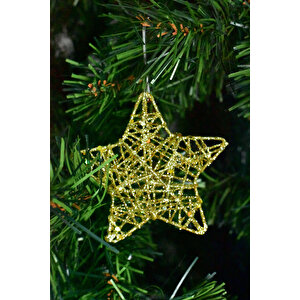 Waldern Premium Collection 6lı Yıldız Yılbaşı Süs Kırmızı-gümüş-altın Set