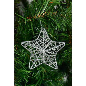 Waldern Premium Collection 6lı Yıldız Yılbaşı Süs Kırmızı-gümüş-altın Set