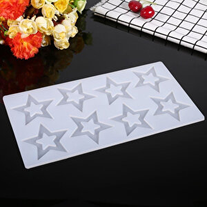 Silikon İçi Boş Yıldız Çikolata Ve Şeker Kalıbı 8 Li