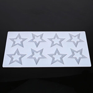 Silikon İçi Boş Yıldız Çikolata Ve Şeker Kalıbı 8 Li