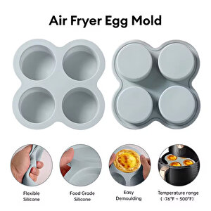 Silikon Derin Yuvarlak Çikolata Ve Kek Pişirme Kalıbı 4 Lü