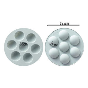 Silikon Spor Temalı Basketbol Ve Futbol Topu Çikolata Ve Jelibon Kalıbı 7 Li