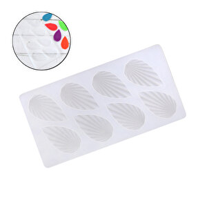 Silikon Fırfırlı Yaprak Şeklinde Çikolata Ve Şeker Kalıbı 8 Li