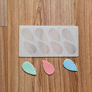 Silikon Fırfırlı Yaprak Şeklinde Çikolata Ve Şeker Kalıbı 8 Li