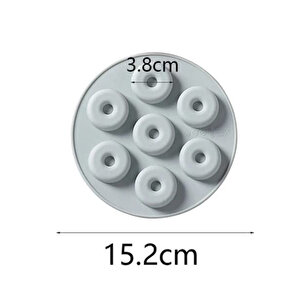 Silikon Mini Donut Çikolata Ve Jelibon Kalıbı 7 Li