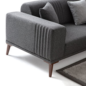 Edsy Home Regnar 3'lü Koltuk Antrasit