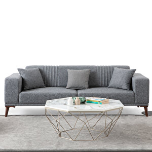 Regnar 3'lü Koltuk Gri Gri