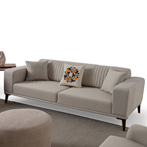 Regnar 3+1 Koltuk Takımı Krem Krem