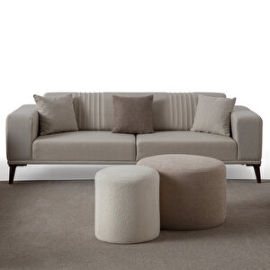 Edsy Home Regnar 3+1 Koltuk Takımı Krem