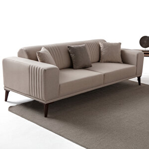 Edsy Home Regnar 3+3 Koltuk Takımı Sütlü Kahve