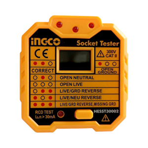 Ingco Hesst30002 Soket/priz Test Cihazı 300v/cat Ii