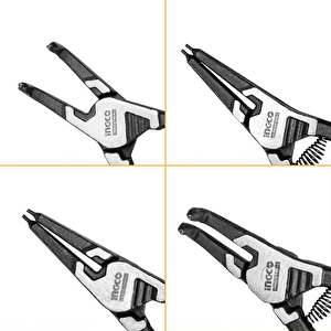 Ingco Hccps26125 125mm 4'lü Çantalı Segman Pensesi Seti (düz:i̇ç/dış-eğri:i̇ç/dış)