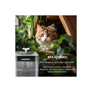 Wf004 Akıllı Kedi Su Sebili App Kontrol Siyah Türki̇ye Garanti̇li̇