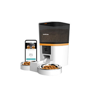 Qq009-dual Fhd Kameralı, Akıllı Otomatik Kedi Mama Kabı Beyaz Türki̇ye Garanti̇li̇