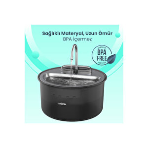 Wf009ls Otomatik Kedi Su Sebili Siyah Türki̇ye Garanti̇li̇